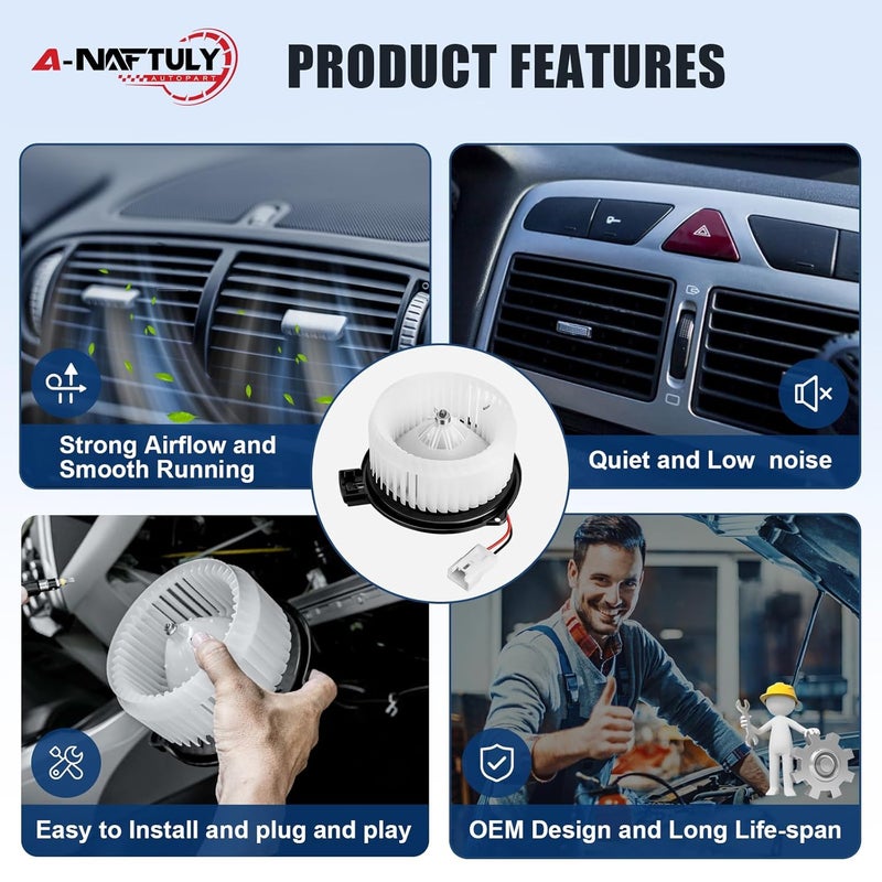 A-NAFTULY AC Blower Motor Fan Replacement for Mazda 6 and CX-5 (2014-2021) - Image 3