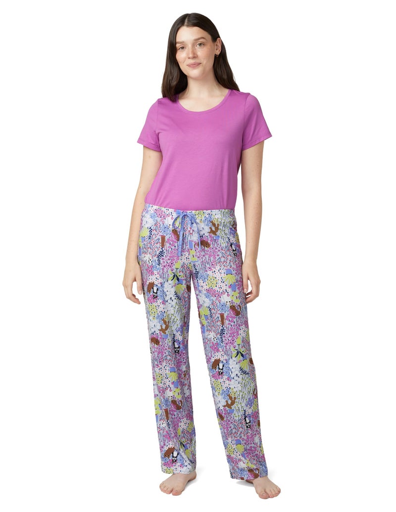 HUE Women's Sleep and Lounge Pajama Separates, Late Summer & Fall Collection, Skyway Garden - Sleep Pant, X-Large - Image 5