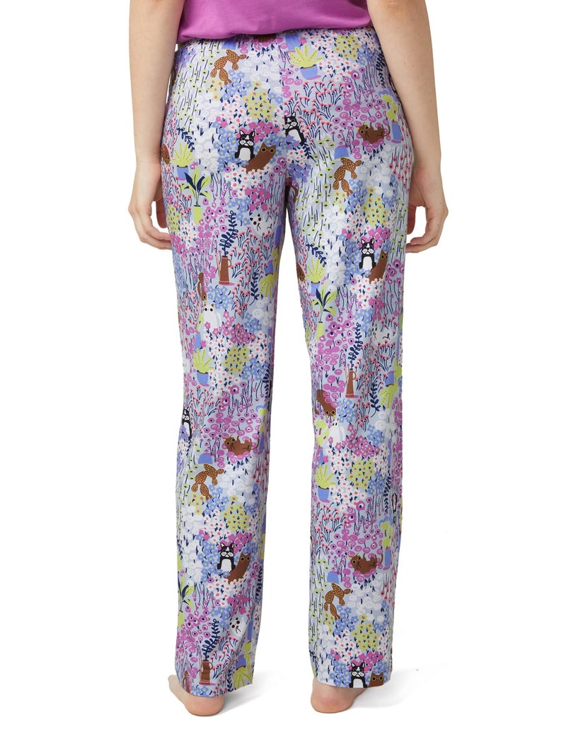 HUE Women's Sleep and Lounge Pajama Separates, Late Summer & Fall Collection, Skyway Garden - Sleep Pant, X-Large - Image 2