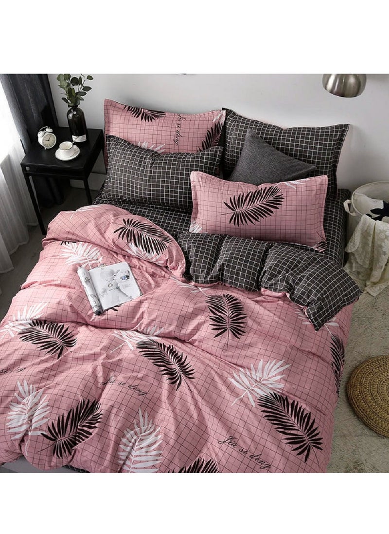 Sharpdo - 4-Piece Bedding Set Sheet set Comforter Set Luxurious Cotton and Soft Microfiber with 1 Duvet/Quilt Cover And 1 Flat sheet And 2 Pillowcases King 2.2m bed (220*240cm) - Image 1