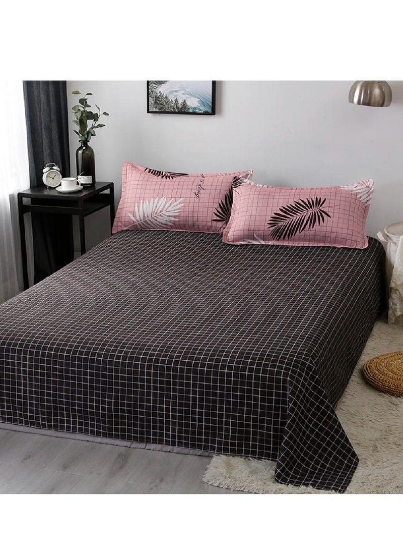 Sharpdo - 4-Piece Bedding Set Sheet set Comforter Set Luxurious Cotton and Soft Microfiber with 1 Duvet/Quilt Cover And 1 Flat sheet And 2 Pillowcases King 2.2m bed (220*240cm) - Image 1