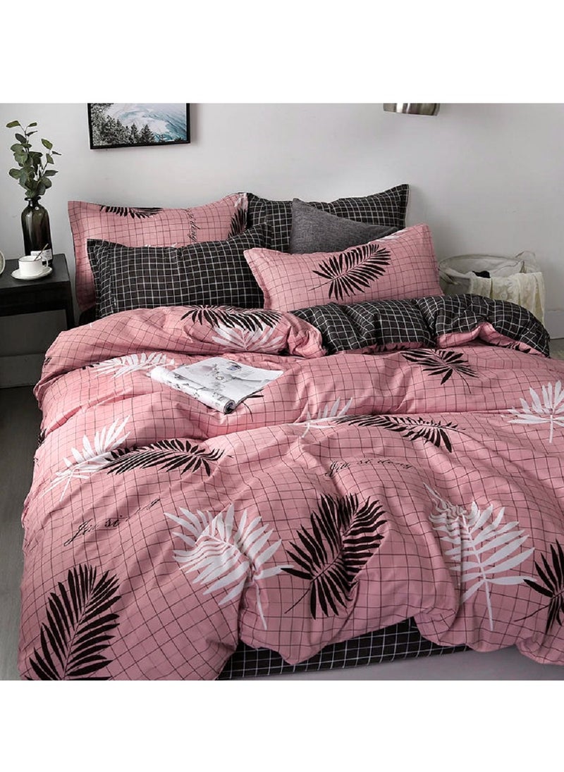 Sharpdo - 4-Piece Bedding Set Sheet set Comforter Set Luxurious Cotton and Soft Microfiber with 1 Duvet/Quilt Cover And 1 Flat sheet And 2 Pillowcases King 2.2m bed (220*240cm) - Image 1