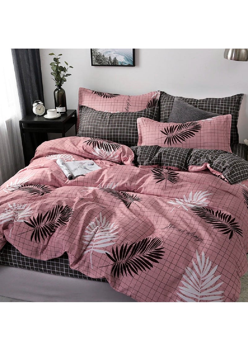 Sharpdo - 4-Piece Bedding Set Sheet set Comforter Set Luxurious Cotton and Soft Microfiber with 1 Duvet/Quilt Cover And 1 Flat sheet And 2 Pillowcases King 2.2m bed (220*240cm) - Image 1