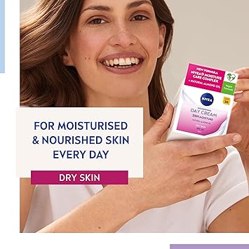 Nivea كريم نيفيا المرطب اليومي المغذي 24 ساعة SPF30 50 مل مرطب للوجه مع عامل حماية من الشمس 30 كريم يومي للوجه للبشرة الجافة أساسي للعناية بالبشرة - Image 2
