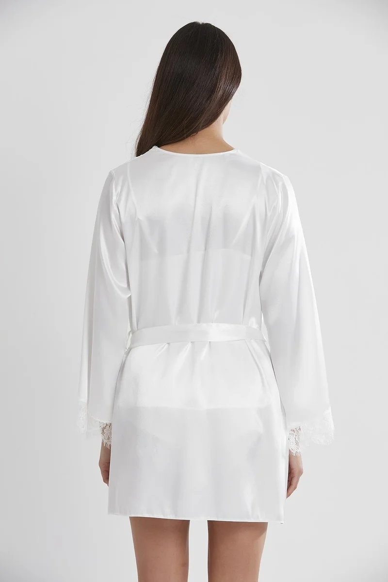 بيير كاردان Satin Lace 3-Piece Shorts & Combi & Dressing Gown 2490
