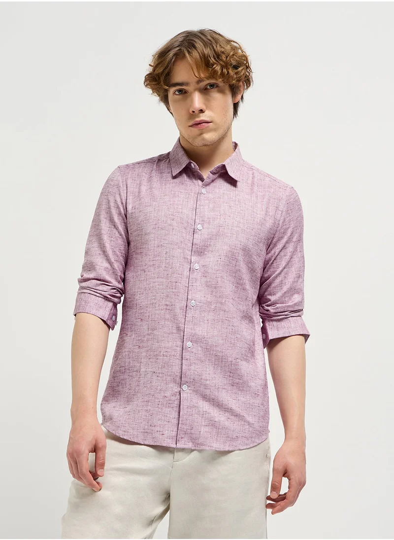 ذا بير هاوس Cotton Shirt for Men | Slim Fit, Long Sleeve, Casual or Formal Button-Down | Soft, Breathable Fabric for Work, Everyday, & All-Season Wear in Stylish