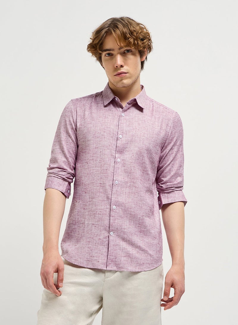 THE BEAR HOUSE Shirt for Men | Slim Fit, Long Sleeve, Casual or Formal Button-Down | Soft, Breathable Fabric for Work, Everyday, & All-Season Wear in Stylish - Image 1