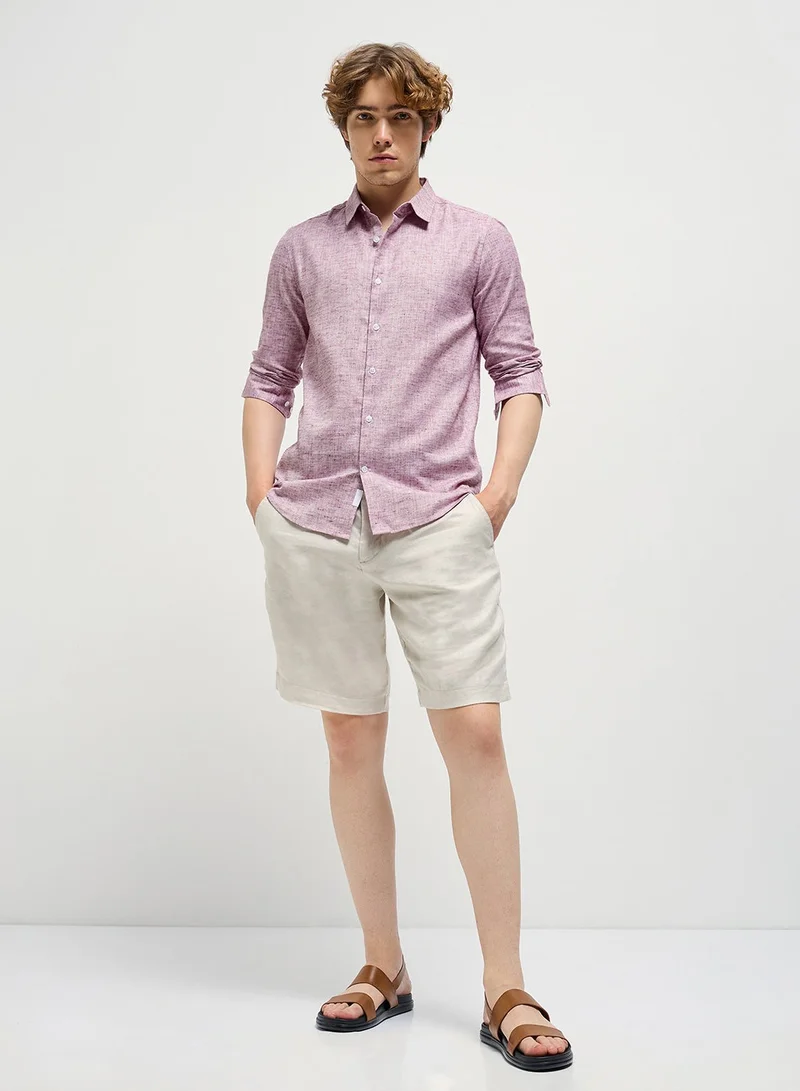 THE BEAR HOUSE Shirt for Men | Slim Fit, Long Sleeve, Casual or Formal Button-Down | Soft, Breathable Fabric for Work, Everyday, & All-Season Wear in Stylish
