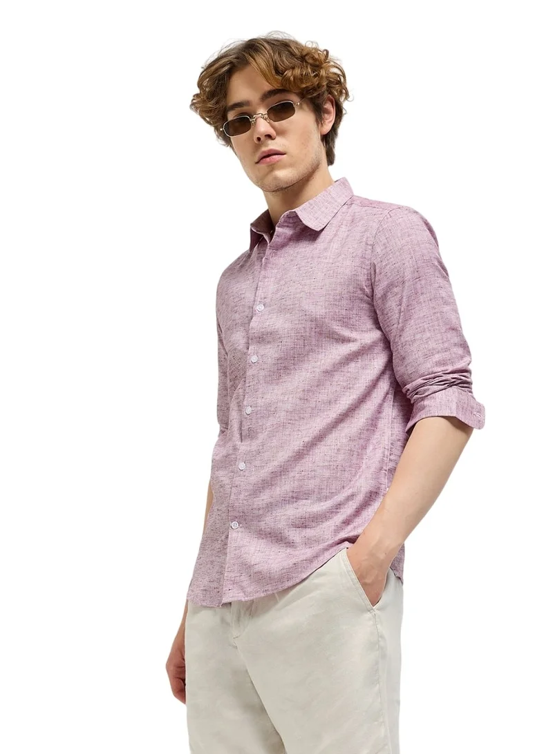 THE BEAR HOUSE Shirt for Men | Slim Fit, Long Sleeve, Casual or Formal Button-Down | Soft, Breathable Fabric for Work, Everyday, & All-Season Wear in Stylish