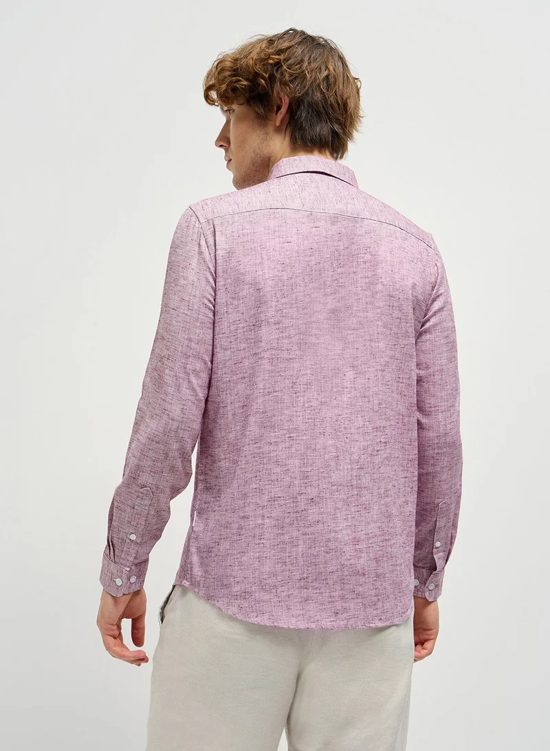 THE BEAR HOUSE Shirt for Men | Slim Fit, Long Sleeve, Casual or Formal Button-Down | Soft, Breathable Fabric for Work, Everyday, & All-Season Wear in Stylish
