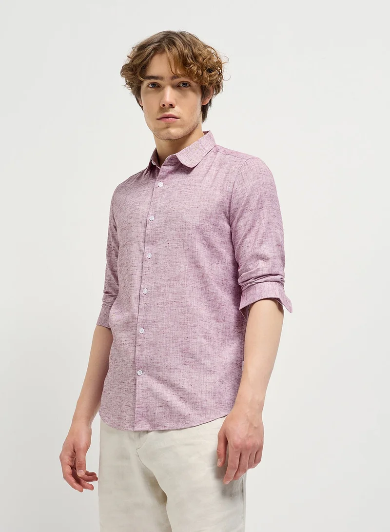 THE BEAR HOUSE Shirt for Men | Slim Fit, Long Sleeve, Casual or Formal Button-Down | Soft, Breathable Fabric for Work, Everyday, & All-Season Wear in Stylish