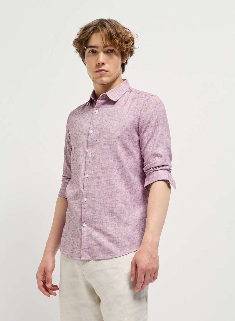 THE BEAR HOUSE Shirt for Men | Slim Fit, Long Sleeve, Casual or Formal Button-Down | Soft, Breathable Fabric for Work, Everyday, & All-Season Wear in Stylish - Image 5