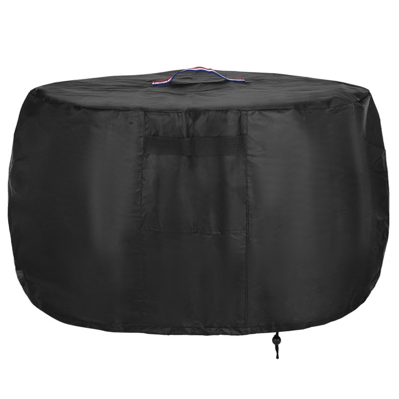 Fire Pit Cover 36x34in Waterproof & Weatherproof Protection - Adjustable Drawstring Easy Installation Outdoor Fireplace Cover for Patio Deck Outdoor Use - Image 1