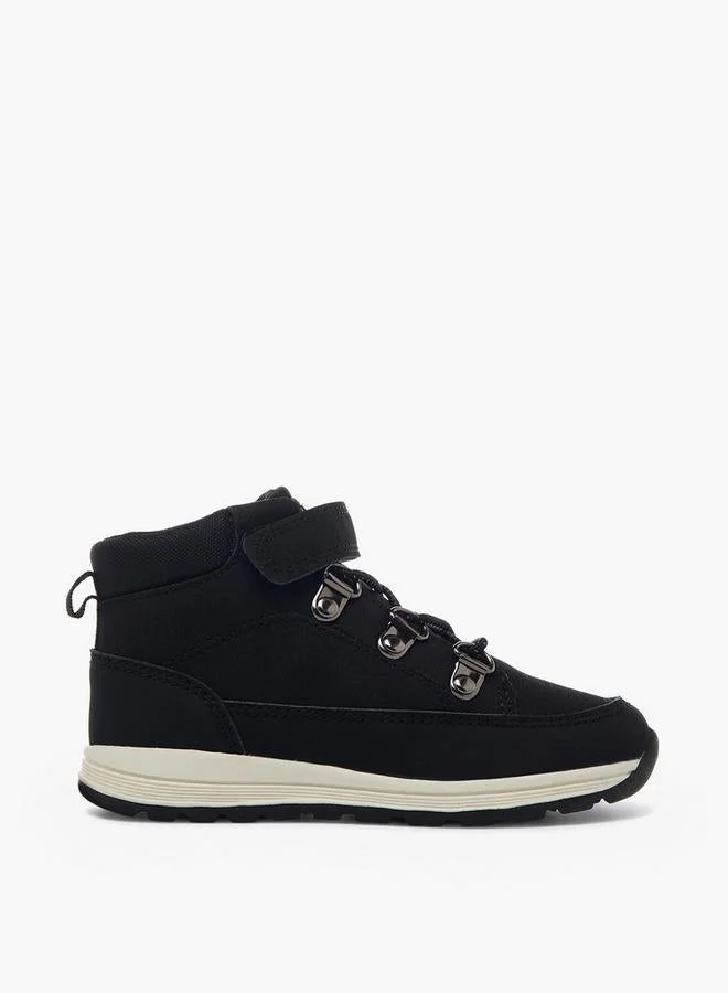 بيرفيت Ankle Boots With Hook & Loop Closure