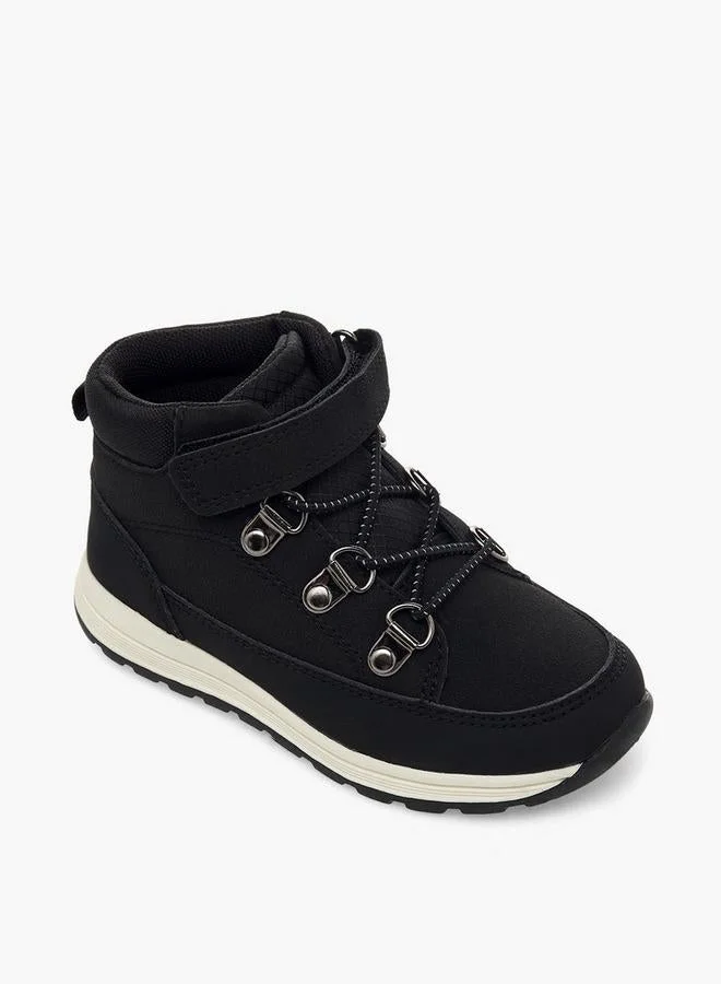 بيرفيت Ankle Boots With Hook & Loop Closure