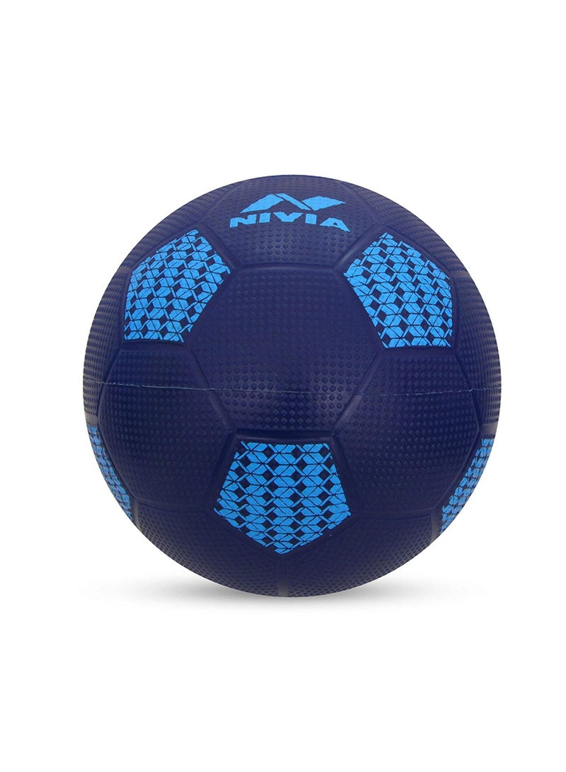 Nivia 4045BL Home Play Football | Size 3 | Machine Stitched | 32 Panel | Hobby Playing Ball | Soccer Ball - Image 2