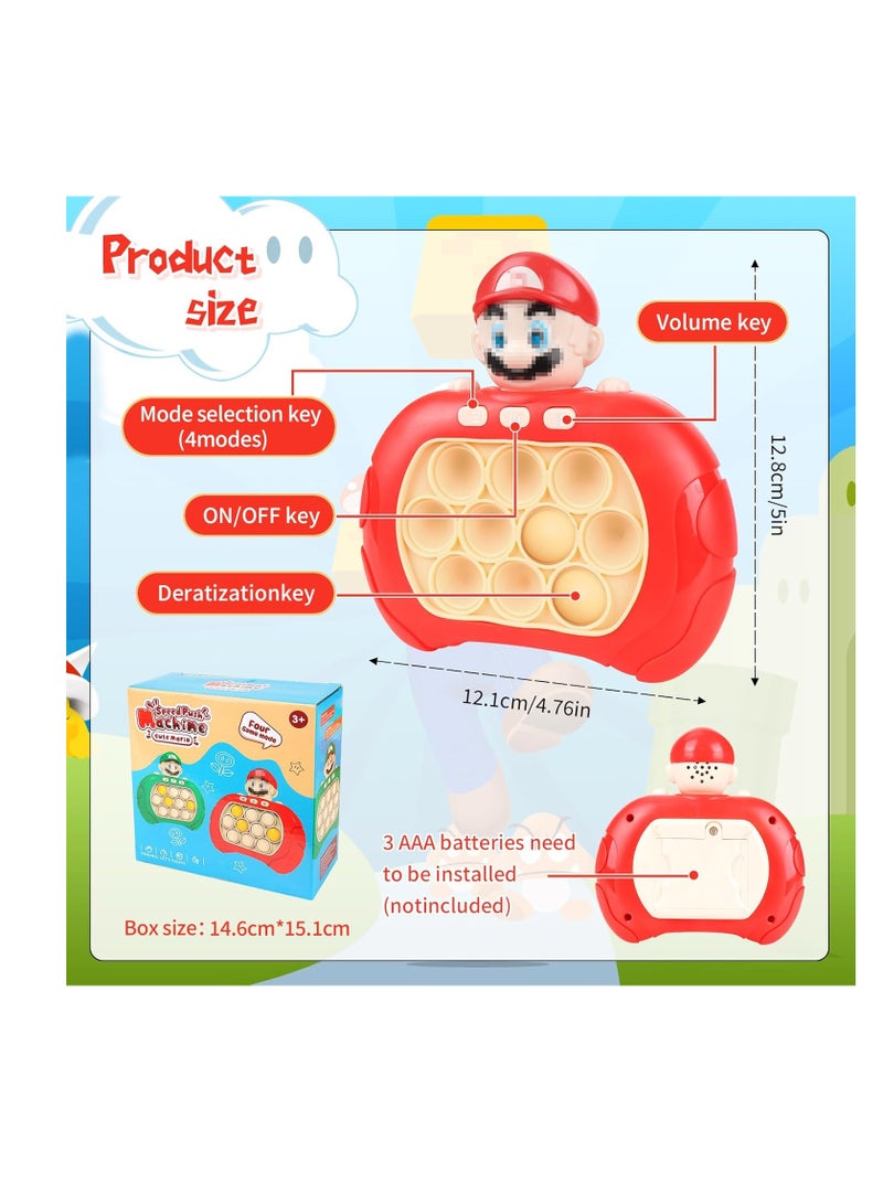 Pop It Electronic Fast Push Electric Bubble Pop Game Electronic Fast Push Puzzle Toy with Music and Light (Mario) by Fidget - Image 2