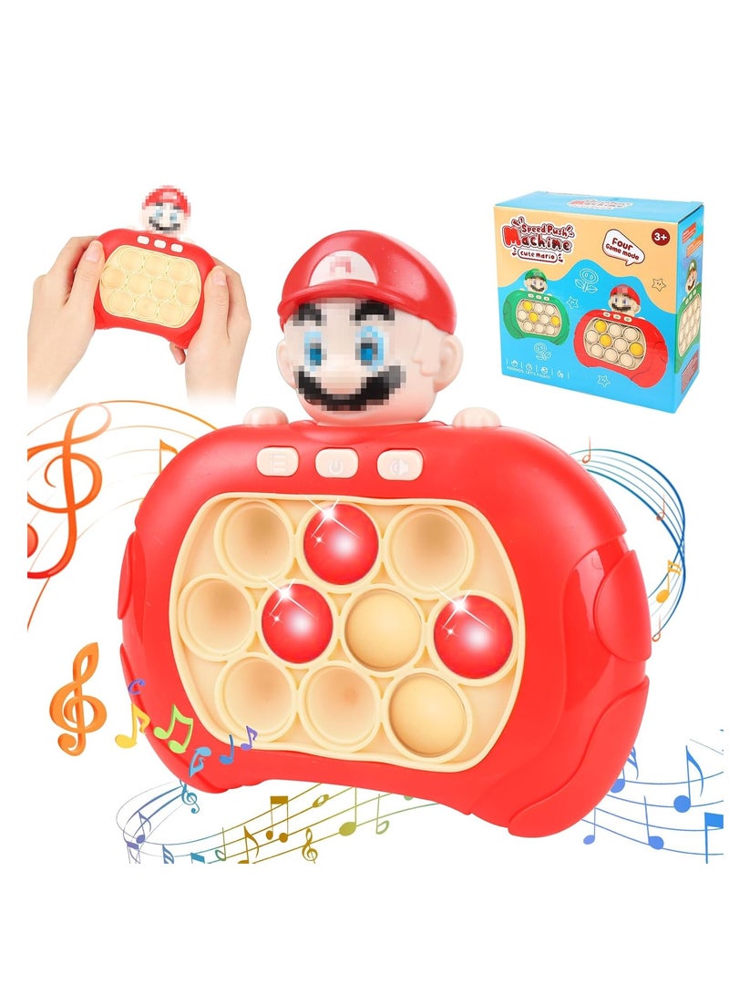 Pop It Electronic Fast Push Electric Bubble Pop Game Electronic Fast Push Puzzle Toy with Music and Light (Mario) by Fidget - Image 1