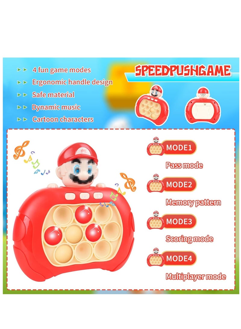 Pop It Electronic Fast Push Electric Bubble Pop Game Electronic Fast Push Puzzle Toy with Music and Light (Mario) by Fidget - Image 3