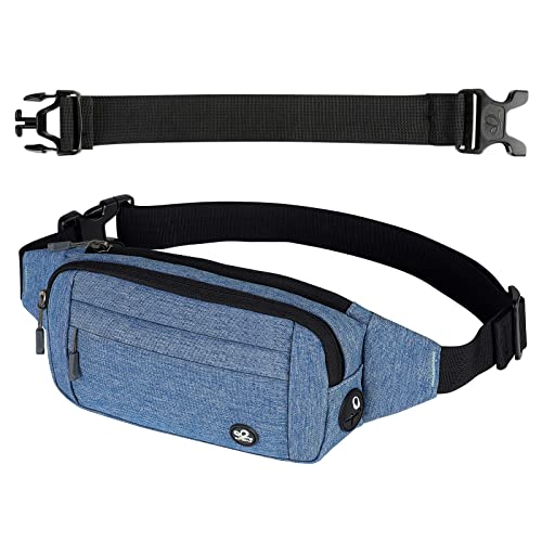 WATERFLY Fanny Pack Waist Bag: Small Hip Pouch Bum Bag Fannie Pack Phanny Fannypack Waistpack Bumbag Beltbag Sport Slim Fashionable for Jogging Hiking Hiker Woman Man - Image 1