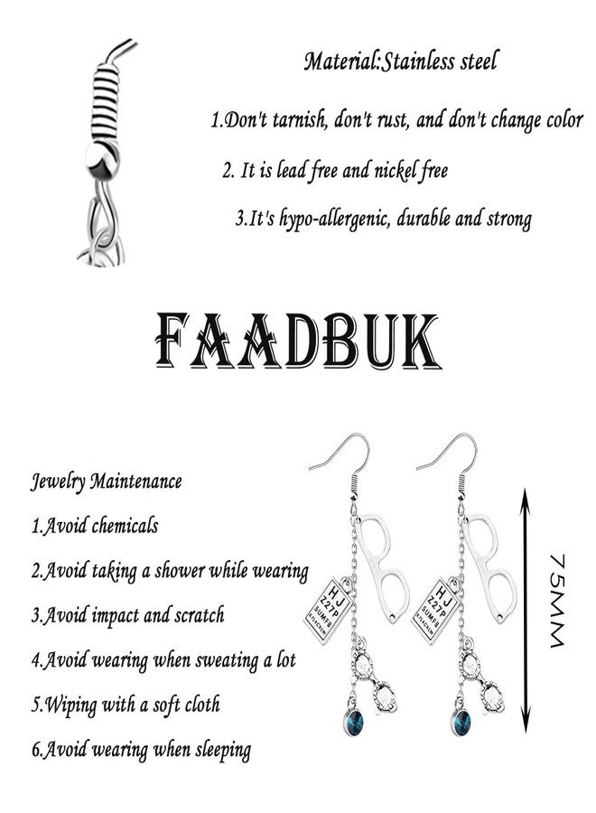 FAADBUK أقراط متدلية من FAADBUK، هدية لأخصائي البصريات، هدية لطبيب العيون، مجوهرات بصرية، تقدير لأخصائي البصريات (أقراط أخصائي البصريات) - Image 2