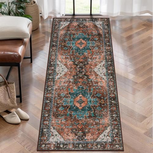 Ciicool Washable Runner Rug Non Slip, 2x5 Rug Non Shedding Pet Friendly Indoor Floor Carpet Hallway for Bathroom Kitchen Living Room Bedside - Image 1