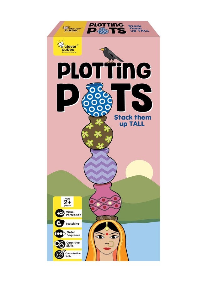 كليفر كيوبس مكعبات ذكية لرسم المخططات | ألعاب أنشطة | ألغاز إبداعية | للأطفال من عمر سنتين إلى أربع سنوات | ألعاب تعليمية للتعلم المبكر | أطفال ما قبل المدرسة | التكديس والفرز والتعرف على الألوان والأنماط | - Image 1