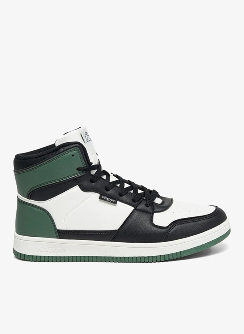 Kappa Men's Panelled High Top Lace-Up Sneakers
