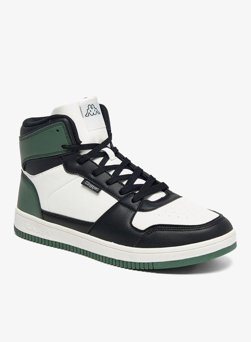 Kappa Men's Panelled High Top Lace-Up Sneakers - Image 3