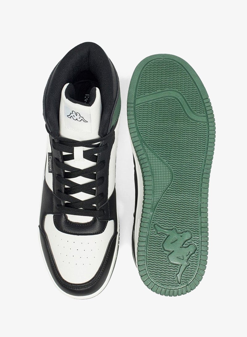 Kappa Men's Panelled High Top Lace-Up Sneakers - Image 4