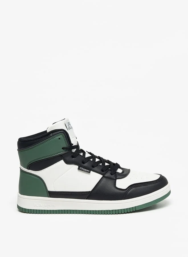 Kappa Men's Panelled High Top Lace-Up Sneakers