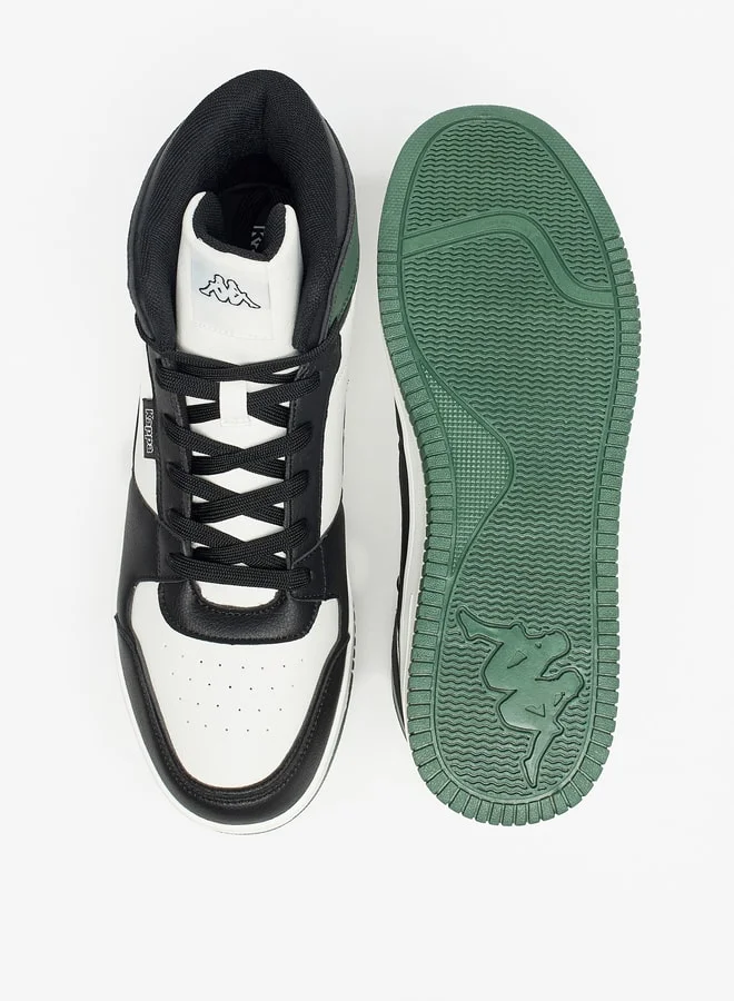 Kappa Men's Panelled High Top Lace-Up Sneakers