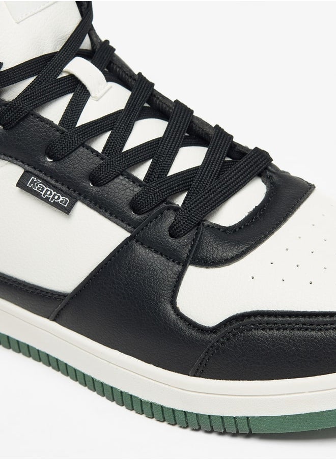 Kappa Men's Panelled High Top Lace-Up Sneakers  - Image 5