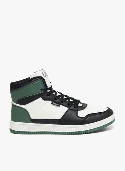 Kappa Men's Panelled High Top Lace-Up Sneakers