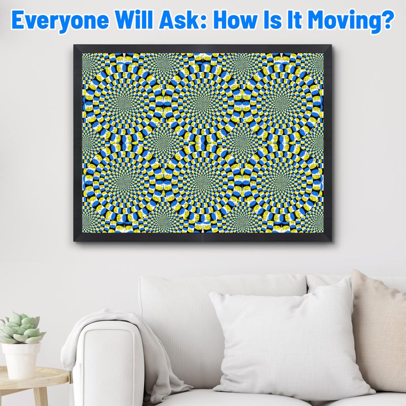 Funwares Optical Illusion Puzzle - 1000 Piece Expert-Level Jigsaw For Adults - Hypnotic Visual Movement - Modern Art Challenge - Elegant Gift For Puzzle Pros & Design Lovers - Image 5