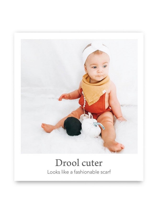 Kishu Baby Indi - Premium Gots Certified Organic Bandana Scarf Bib, Dual Layer, 4-Way Reversible Baby Bandana Bib, Muslin Baby Bibs For Boys Or Girls - Image 4