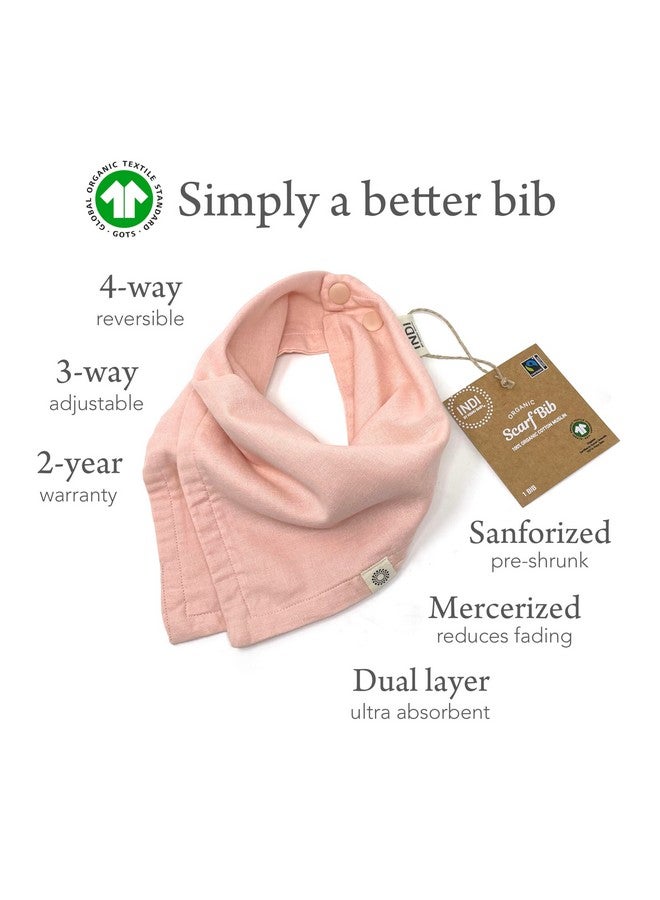 Kishu Baby Indi - Premium Gots Certified Organic Bandana Scarf Bib, Dual Layer, 4-Way Reversible Baby Bandana Bib, Muslin Baby Bibs For Boys Or Girls - Image 2