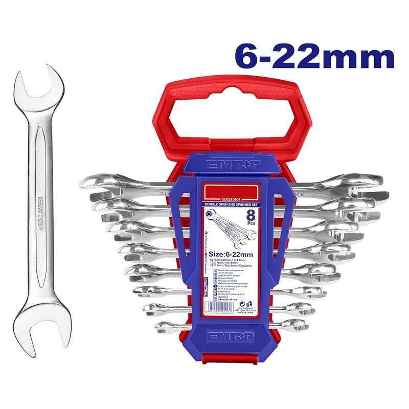 SHARTOOLS Emtop Double Open End Spanner Set EDES10801  - Image 2