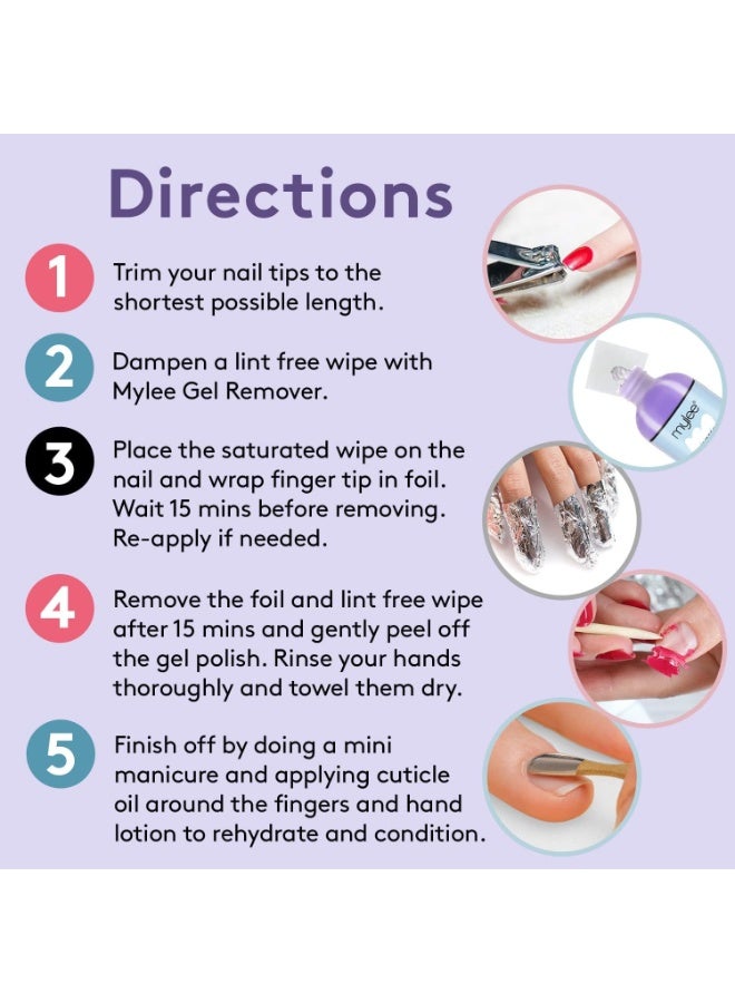 mylee Gel Polish Remover Acetone 250ml Salon Professional UV LED Nail Polish Cleaner for Manicures and Pedicures - Image 4