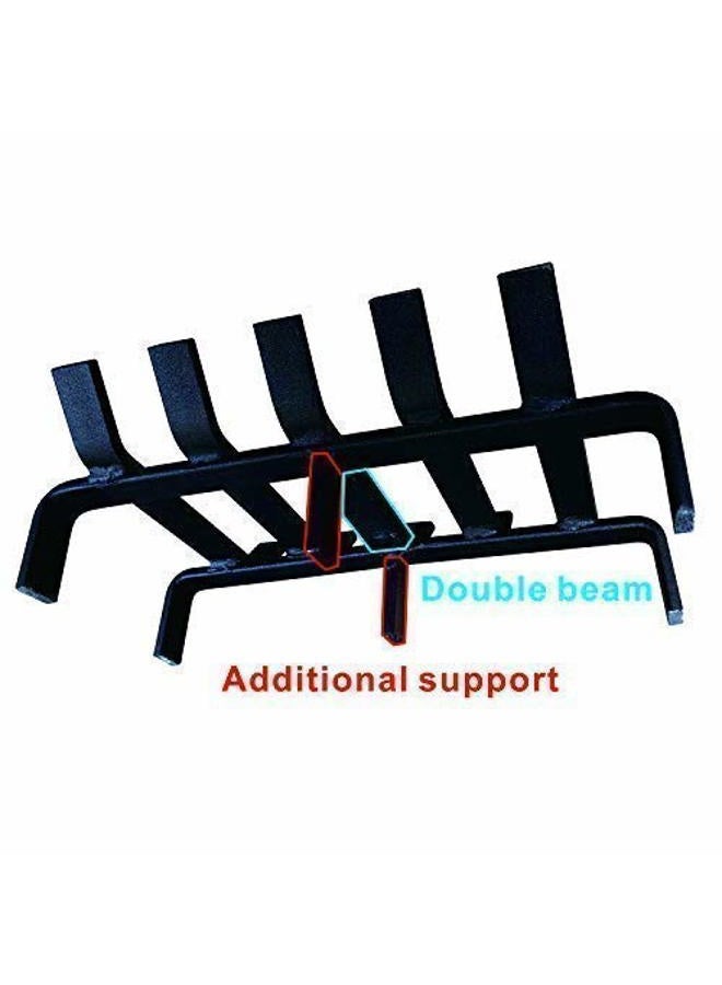 Hi Flame Fireplace Log Grate Heavy Duty Solid Steel Wood Burning Fire Place Wood Stove Firewood Holder - Image 2