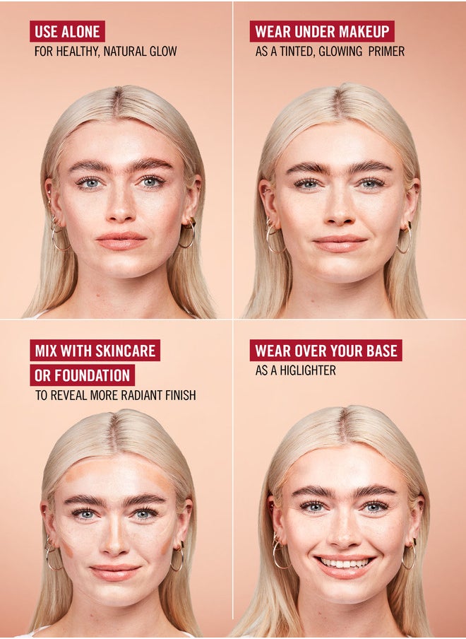 RIMMEL LONDON - Multi-Tasker Better Than Filters Face Primer, Glow Booster and Highlighter - 004 - Light Medium, 30ml - Image 1