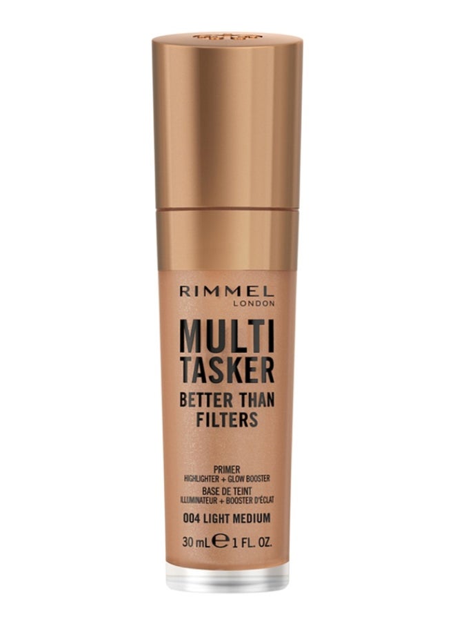 RIMMEL LONDON - Multi-Tasker Better Than Filters Face Primer, Glow Booster and Highlighter - 004 - Light Medium, 30ml - Image 1