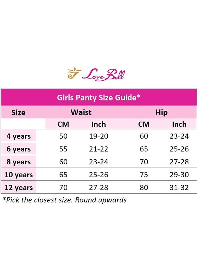 Love Bell - Love Bell Premium Cotton Girls Panties with Inner Elastic 6 PCS PACK Classic Briefs for Women Lovebell Ultra soft panty - Image 1