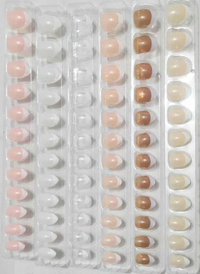 BRIKSHI Long Acrylic False Artificial MultiColor french Stick on Nails Art Tips (pack 2)(24pcs)||334 - Image 3
