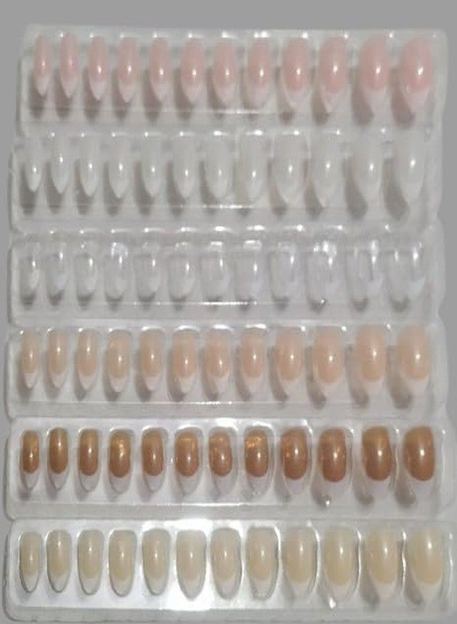 BRIKSHI Long Acrylic False Artificial MultiColor french Stick on Nails Art Tips (pack 2)(24pcs)||334 - Image 4