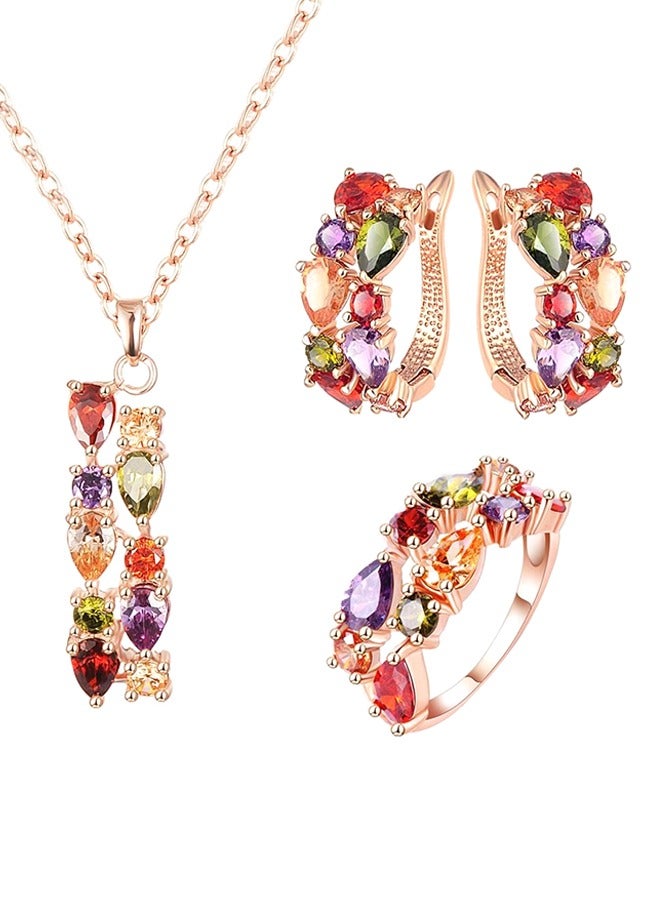 Women's Jewelry Set,  Gift for Mother, Wife, Or Bride At Party, Casual Style Jewelry Set, Anniversary Birthday Engagement Gift for Bridesmaid & Wife & Girlfriend & Friend  - Image 1