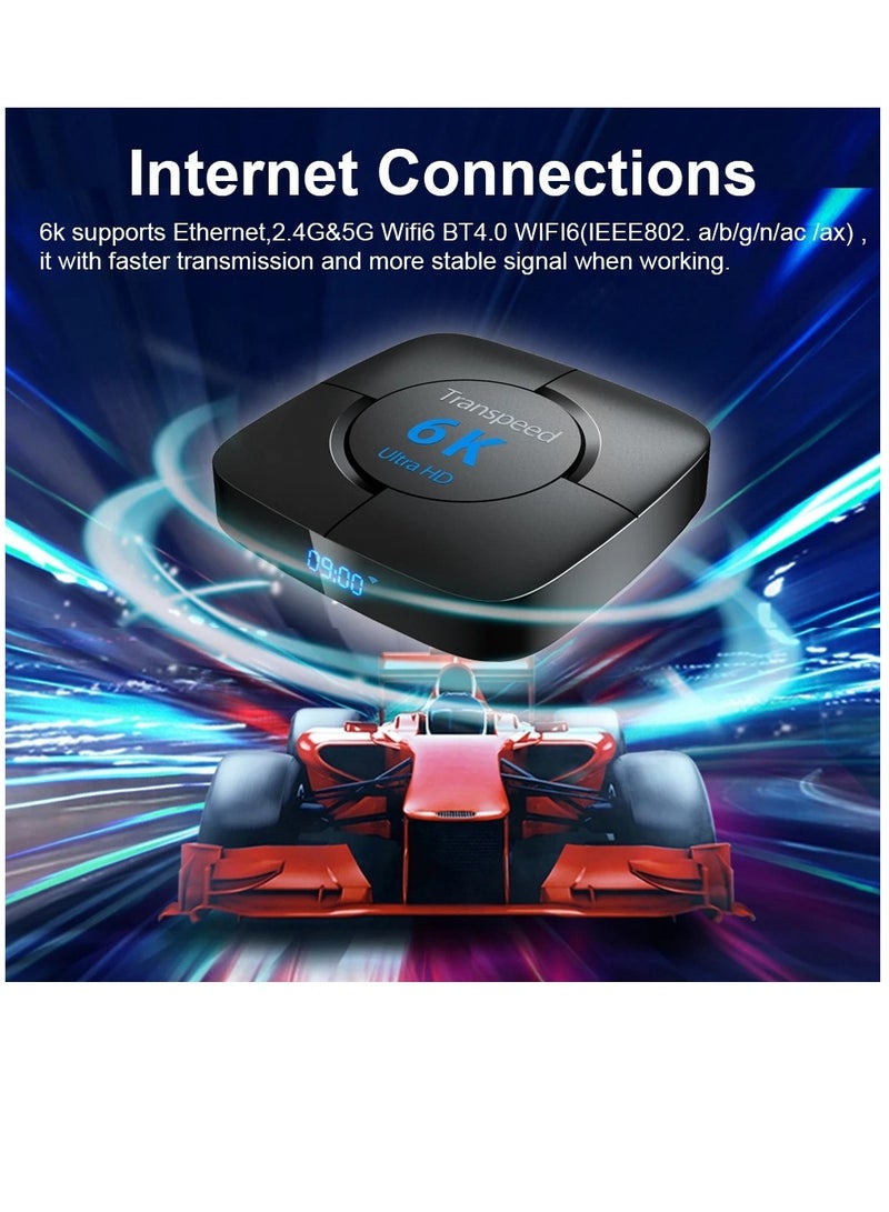 Transpeed Android 12.0 Set Top Box Voice Assistant 6K 2GB 16GB VOICE REMOTE - Image 2