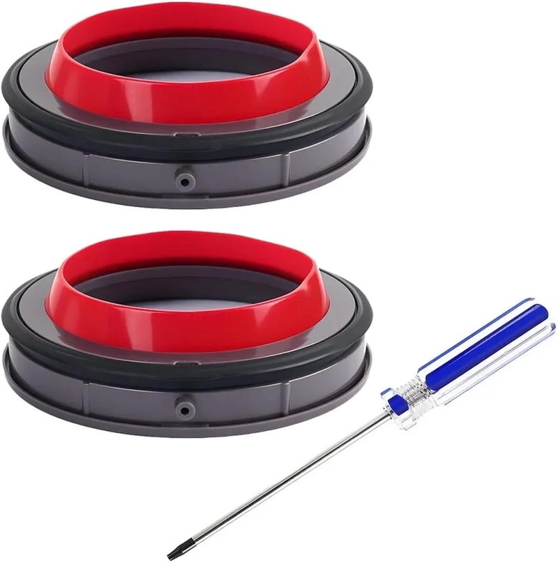 Compatible for Dust Bin Top Fixed Sealing Ring - Replacement Part for V12, V10 Slim, SV18 Vacuums(2pc with tool) - Image 1