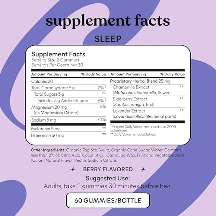 Lemme حزمة النوم والتخلص من الانتفاخ - حلوى النوم، مساعدة ليلية خالية من الأدوية وحلوى التخلص من الانتفاخ لصحة الجهاز الهضمي والأمعاء، بروبيوتيك وبريبايوتيك - خالية من الغلوتين، خالية من الجيلاتين، غير معدلة وراثيًا - 60 حبة لكل منها - Image 4