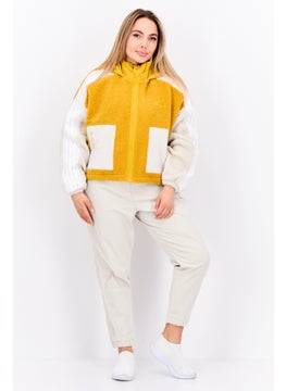 Women Sportswear Fit Long Sleeve Outdoor Jacket, Gold - pzsku/ZEFFFBA528C5FBDA3C2C5Z/45/_/1738161690/80ef95af-3da7-4da4-b166-06ec49202e2b